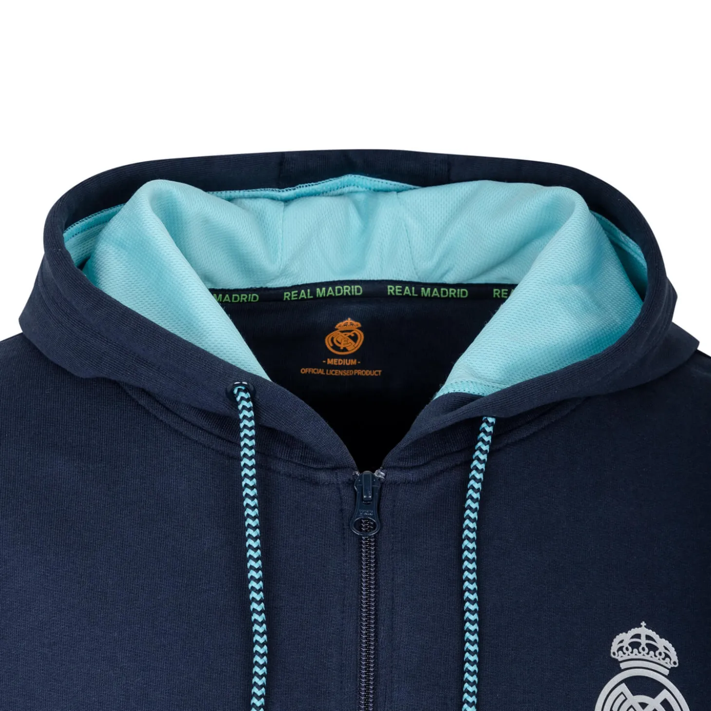 Homme Foundry Sweats^Bernabeu Neon Lights Men's Sweatshirt Hooded Zip Blue