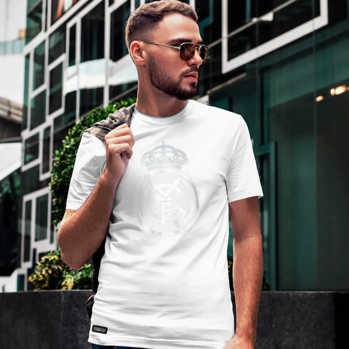 Homme Foundry T-Shirts|Sweats^Bernabeu Neon Lights T-Shirt imprimé réfléchissant pour hommes Blanc