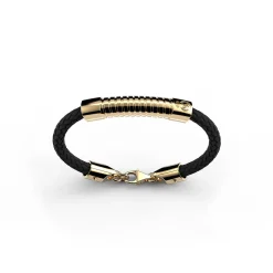 Sikno Jewellery, S.L. Bijoux^Bracelet en cuir or 20cm Real Madrid