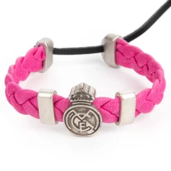 JLK Merchandising, S.L. Bijoux^Bracelet Tressé Rose Real Madrid