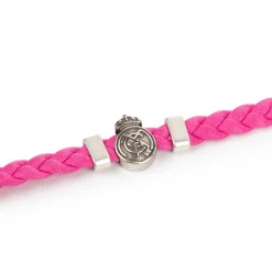 JLK Merchandising, S.L. Bijoux^Bracelet Tressé Rose Real Madrid