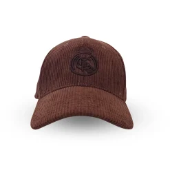 Femme Project Rogers & JLK, S.L. Casquettes|Chapeaux^Casquette Écusson Velours Côtelé Real Madrid Marron