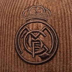 Femme Project Rogers & JLK, S.L. Casquettes|Chapeaux^Casquette Écusson Velours Côtelé Real Madrid Marron