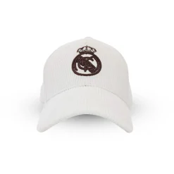 Femme Project Rogers & JLK, S.L. Casquettes|Chapeaux^Casquette Écusson Velours Côtelé Real Madrid Beige