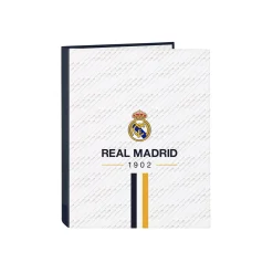 SAFTA S.A. Rentrée Scolaire|Papeterie^Classeur 4 Anneaux Blanc/Or