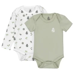 Enfant OSDM Vêtements Pour Bébés^Ensemble 2 Bodies Real Madrid Vert/Blanc bébés