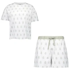Femme OSDM T-Shirts|Pyjamas^Ensemble pyjama Real Madrid White Dreams - T-shirt à écusson imprimé et short - Vert