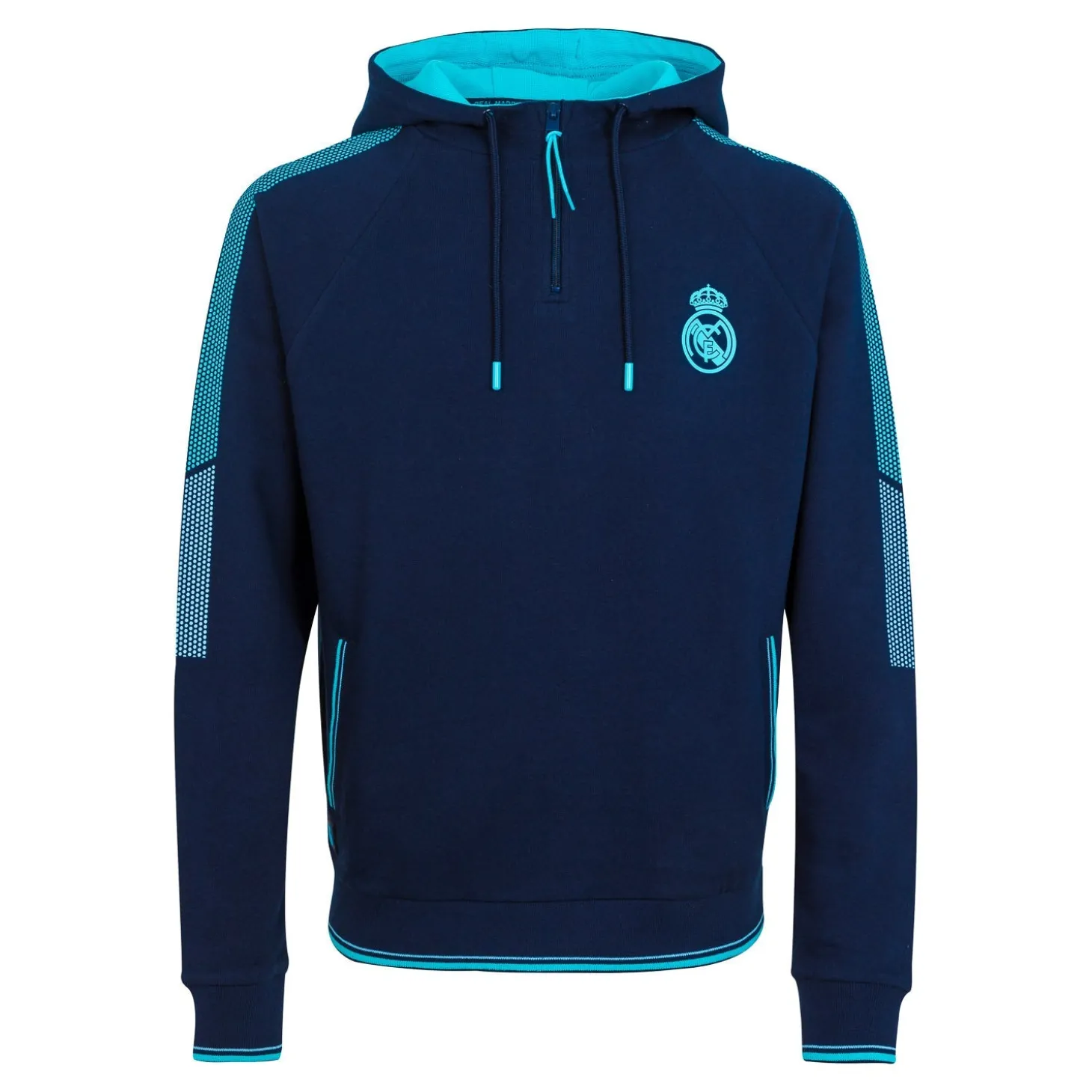 Homme Foundry Sweats^Madrid Sky Men's Sweatshirt Blue Zip