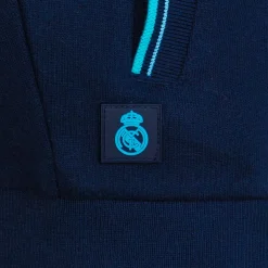 Homme Foundry Sweats^Madrid Sky Men's Sweatshirt Blue Zip