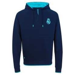Homme Foundry Sweats^Madrid Sky Sweatshirt Hommes Partial Zip Bleu