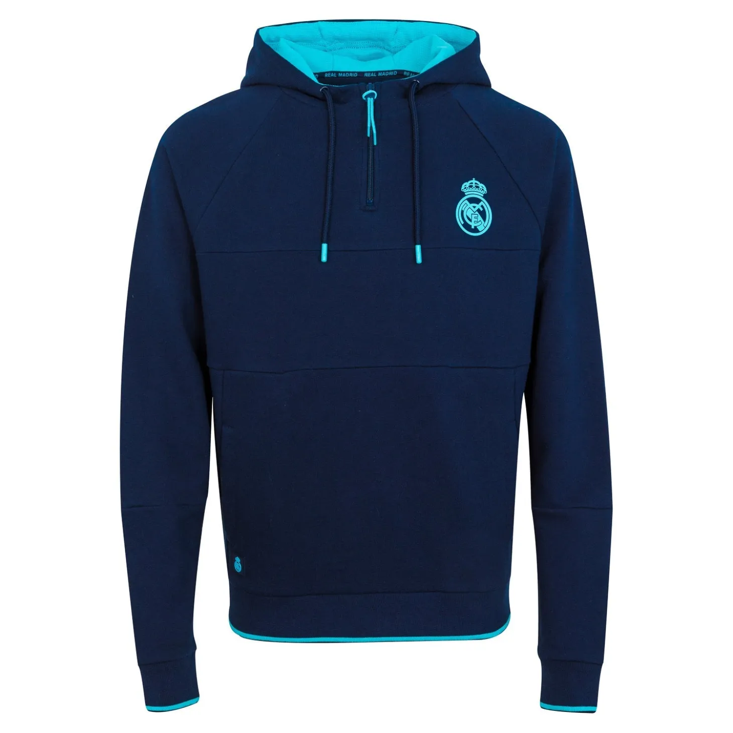 Homme Foundry Sweats^Madrid Sky Sweatshirt Hommes Partial Zip Bleu