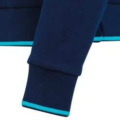 Homme Foundry Sweats^Madrid Sky Sweatshirt Hommes Partial Zip Bleu