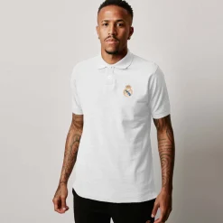 Homme T&F Polos^Polo Essentials Color Écusson Blanc Hommes