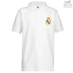 Homme OSDM Rentrée Scolaire|Polos^Polo pour enfants ECO Essentials Real Madrid Blason blanc