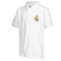 Homme OSDM Rentrée Scolaire|Polos^Polo pour enfants ECO Essentials Real Madrid Blason blanc