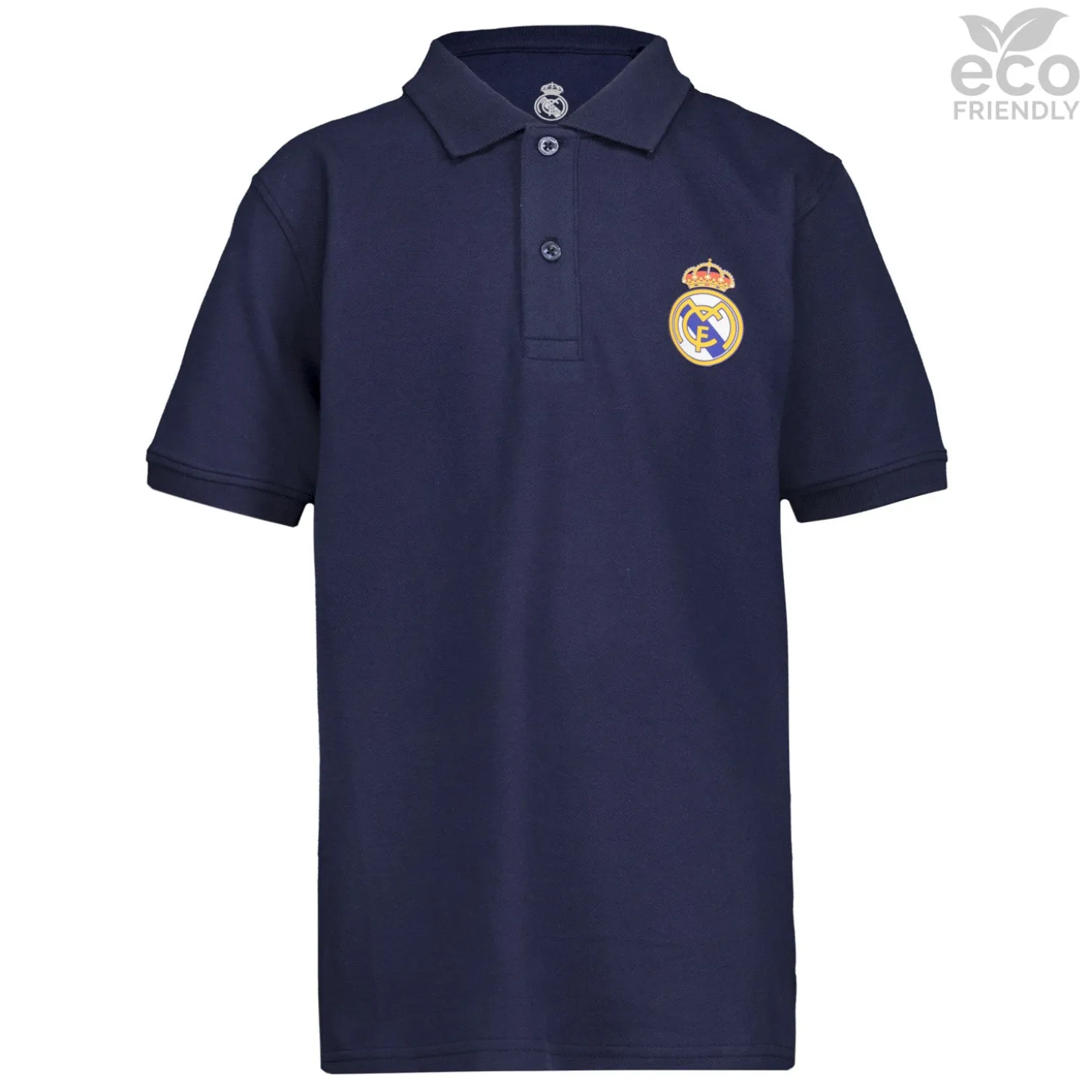 Enfant OSDM Rentrée Scolaire|Polos^Polo pour enfants ECO Essentials Real Madrid Shield Colour Blue