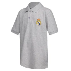 Enfant OSDM Polos|Rentrée Scolaire^Polo pour enfants ECO Essentials Real Madrid Armoiries Couleur grise