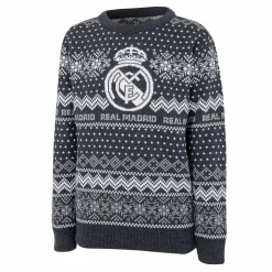 Enfant Foundry Sweats^Pull de Noël pour enfants Bleu marine/Gris Armoiries