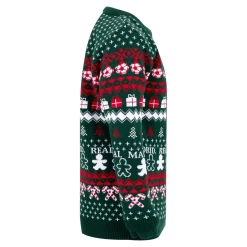 Enfant Foundry Sweats^Pull de Noël pour jeunes avec écusson vert/multicolore