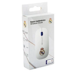Friendly License S.L. Électronique^Souris Sans Fil Écusson Blanc Real Madrid