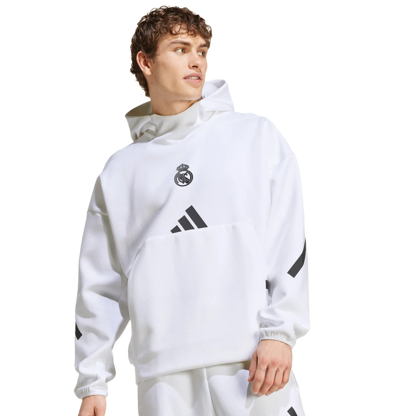 Homme Adidas España, S.A.U Sweats|Sweats^Sweat à Capuche Badge Up adidas Blanc hommes