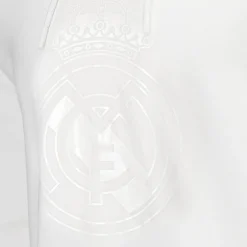 Homme MBA Solutions Sweats^Sweat à Capuche Écusson Real Madrid Blackout Blanc hommes