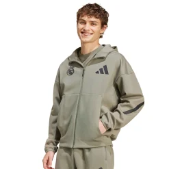 Homme Adidas España, S.A.U Vestes|Sweats^Sweat à Capuche Zippé Badge Up adidas Argile hommes