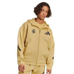 Homme Adidas España, S.A.U Vestes|Sweats^Sweat à Capuche Zippé Badge Up adidas Argile hommes
