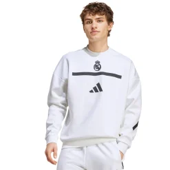 Homme Adidas España, S.A.U Sweats|Sweats^Sweat Col Rond Badge Up adidas Blanc hommes
