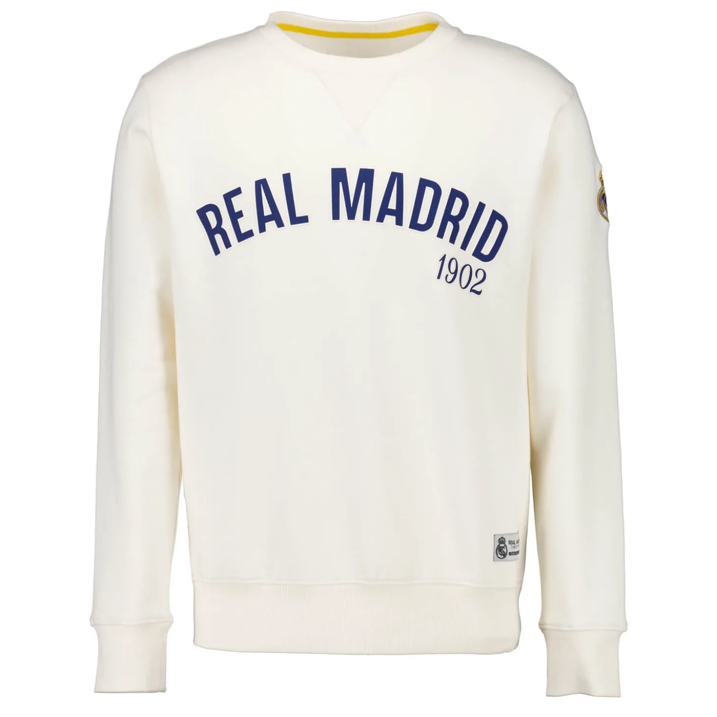 Homme MBA Solutions Sweats^Sweat Col Rond Baseball Real Madrid Blanc Cassé hommes