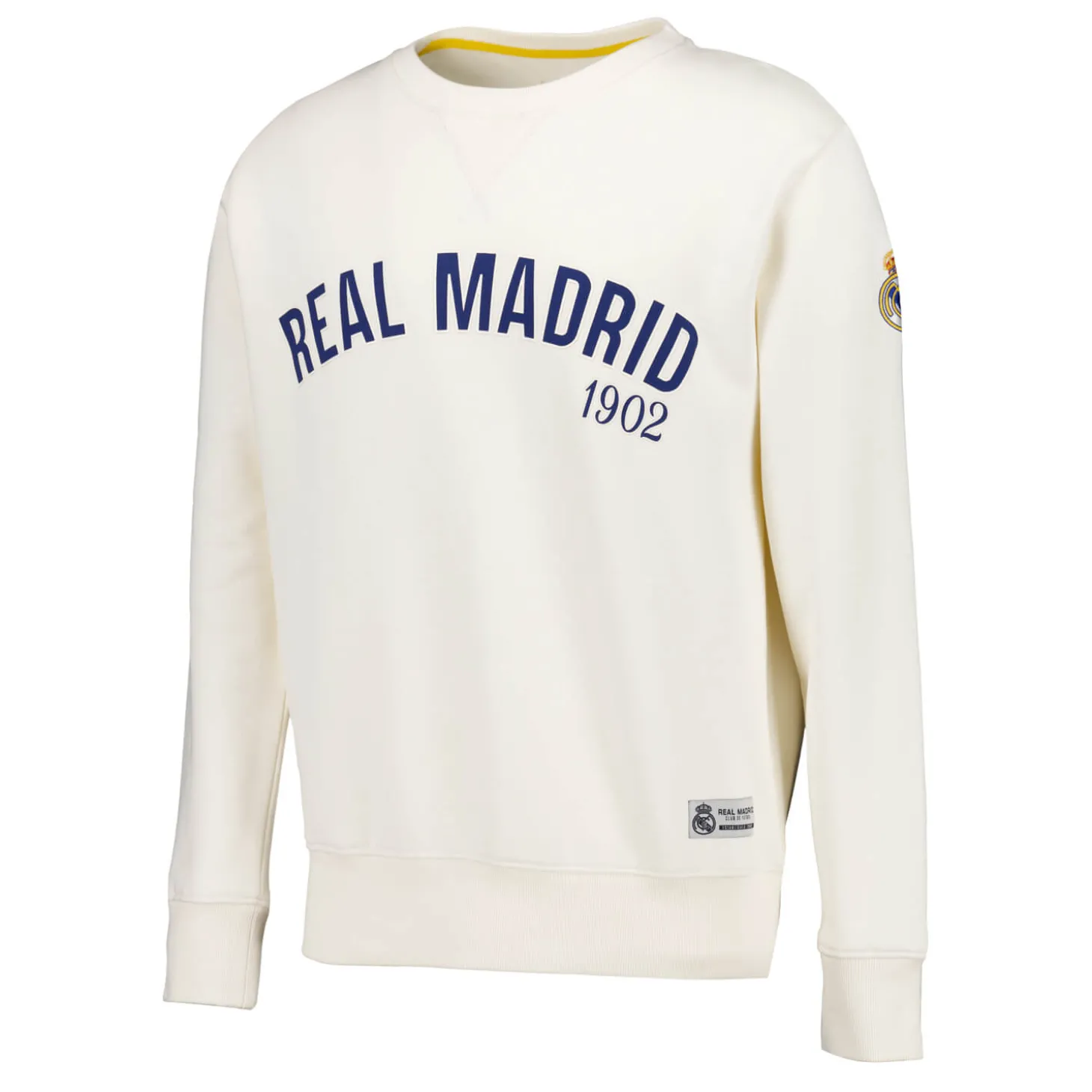 Homme MBA Solutions Sweats^Sweat Col Rond Baseball Real Madrid Blanc Cassé hommes
