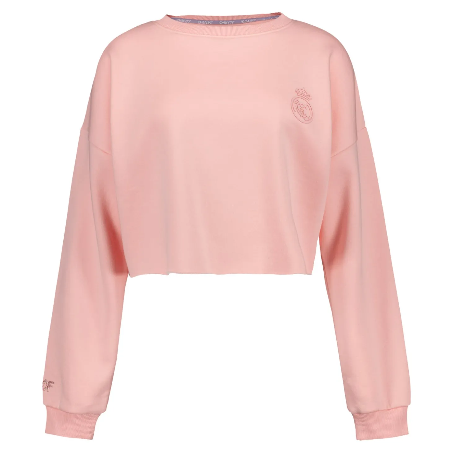 Femme Foundry Sweats^Sweat Crop Ladies Vintage Real Madrid Rose femmes