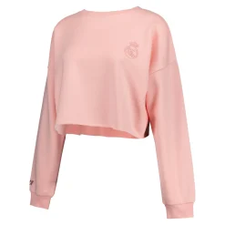 Femme Foundry Sweats^Sweat Crop Ladies Vintage Real Madrid Rose femmes