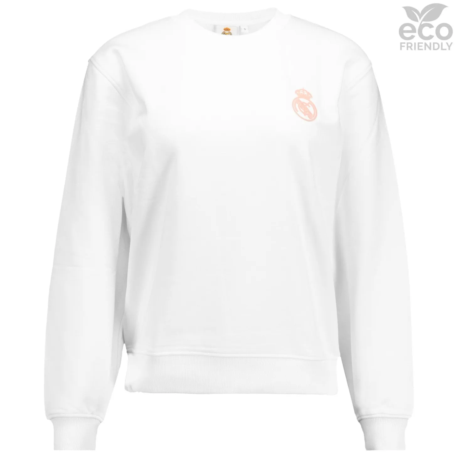 Femme OSDM Sweats^Sweat-shirt court pour femmes ECO Essentials Real Madrid Shield White