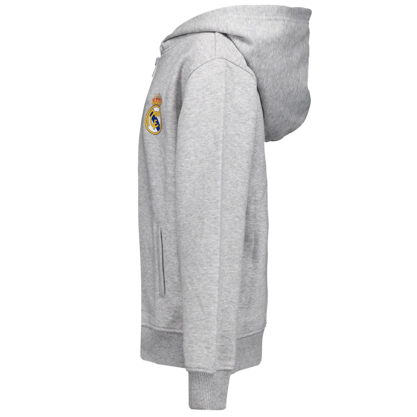 Enfant OSDM Sweats^Sweatshirt Hoodie Zipper Kids ECO Essentials Real Madrid Grey Shield