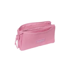 SAFTA S.A. Rentrée Scolaire|Papeterie^Trousse à Crayons Triple Real Madrid Rose/Blanc