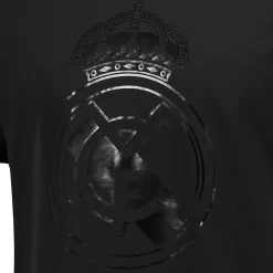 Homme MBA Solutions T-Shirts^T-Shirt Écusson Real Madrid Blackout Noir hommes