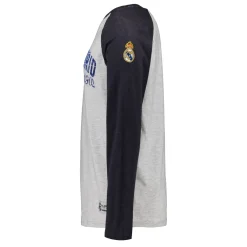 Homme MBA Solutions T-Shirts^T-Shirt Manches Longues Imprimé Baseball Real Madrid Blanc Cassé hommes