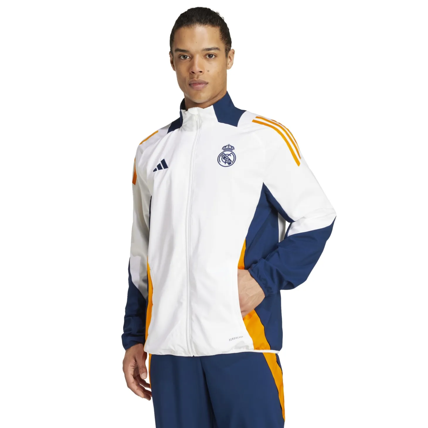 Homme Adidas España, S.A.U Survêtements|Vestes^Veste de Survêtement Entraînement 24/25 Blanc hommes